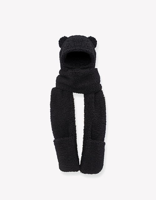3 in 1 Bear Plush Hat
