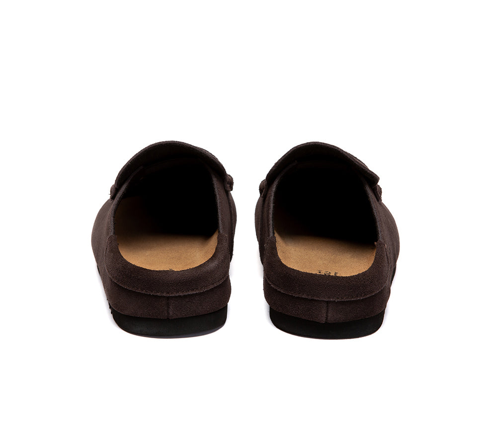 Unisex Suede Slip On Casual Mules Casten