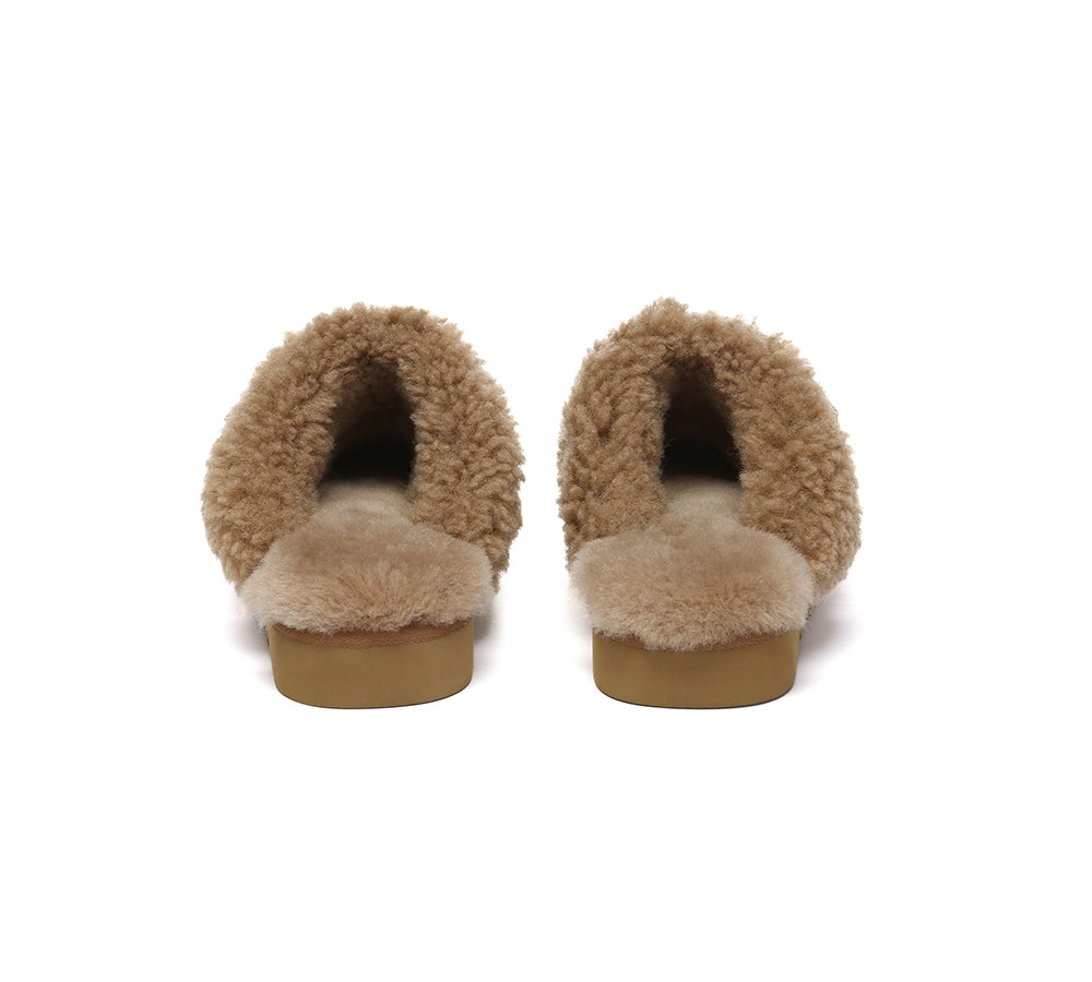 UGG Slippers Sheepskin Wool Slingback Nozet