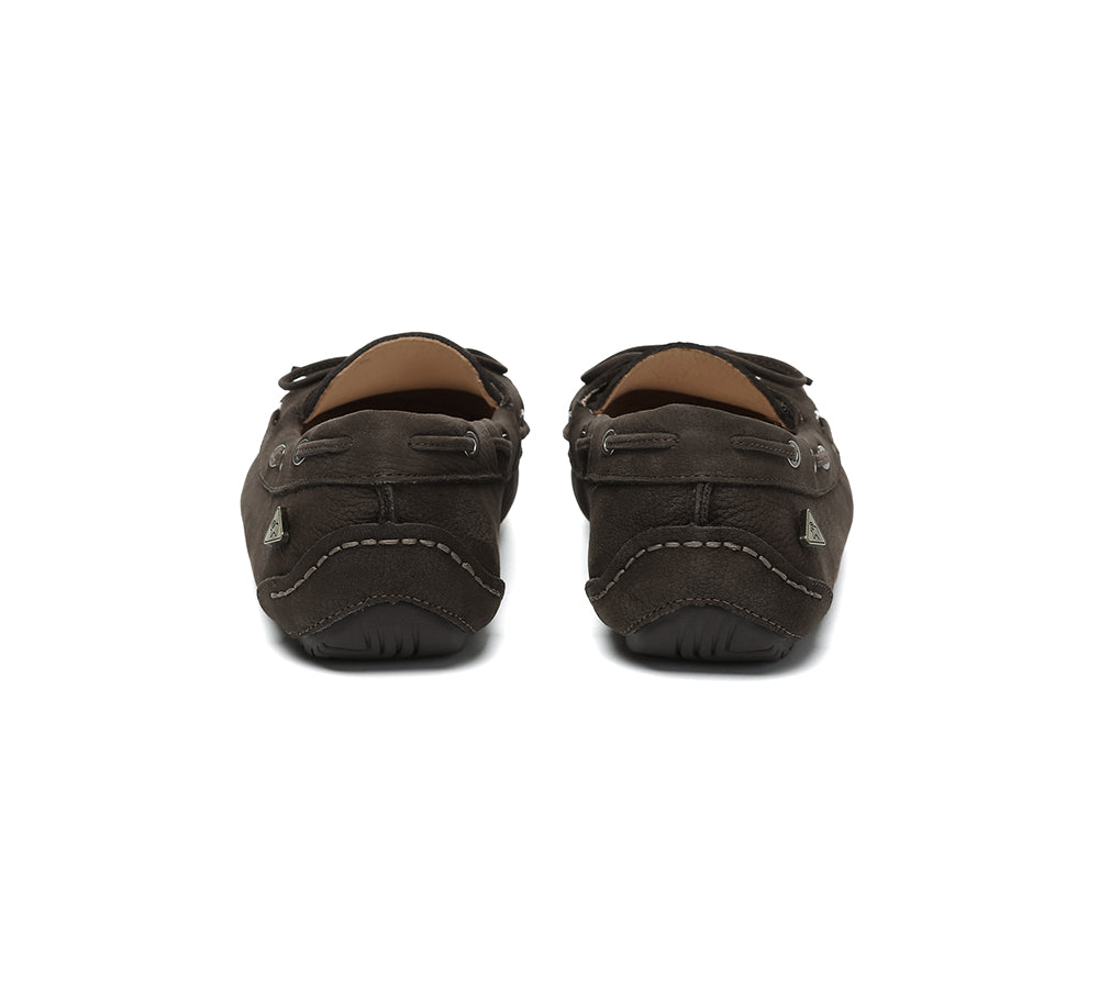Women Leather Bow Casual Loafers Summer Moccasins Monty