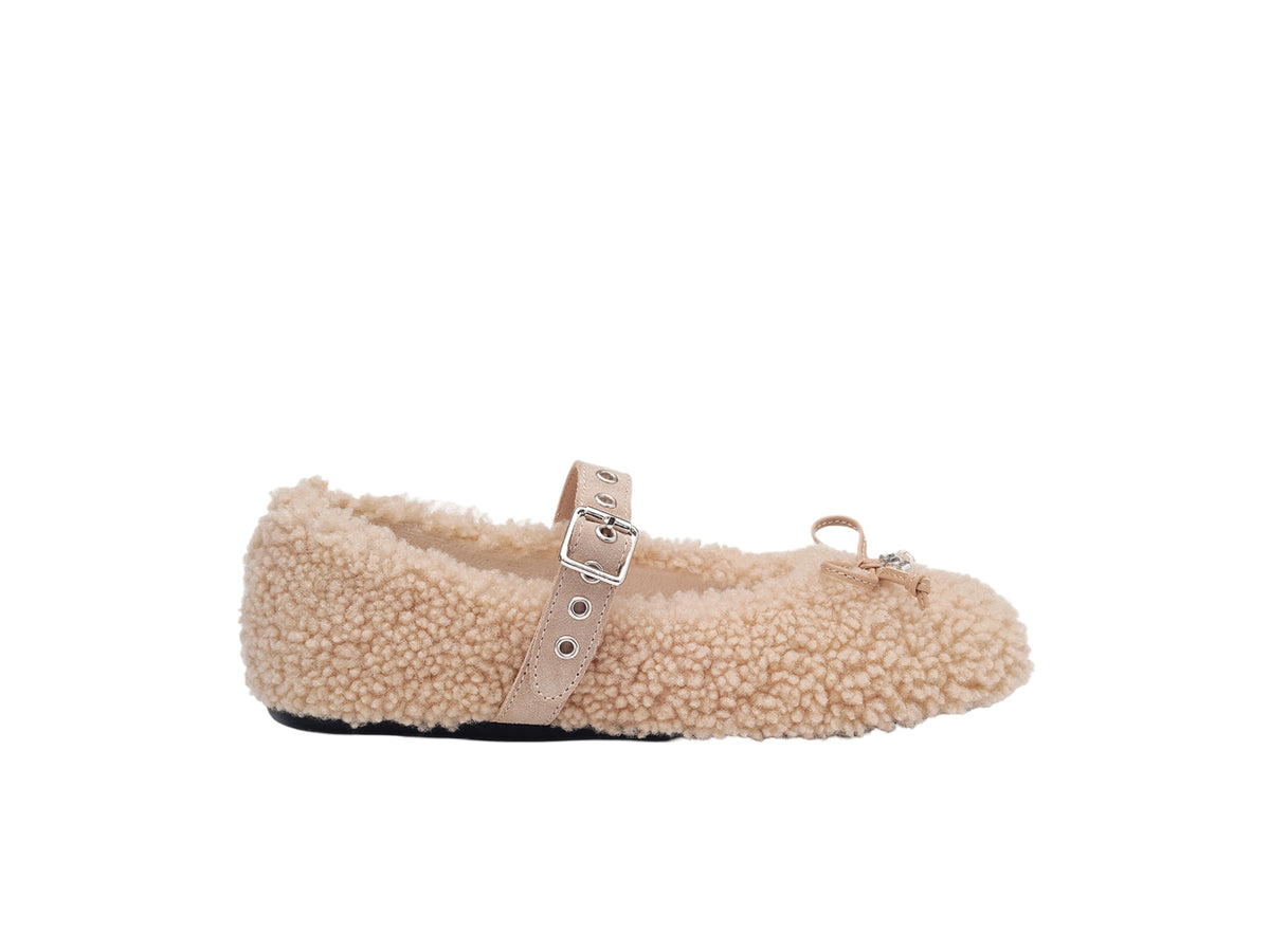 OZLANA Teddy Shearling Mary Jane