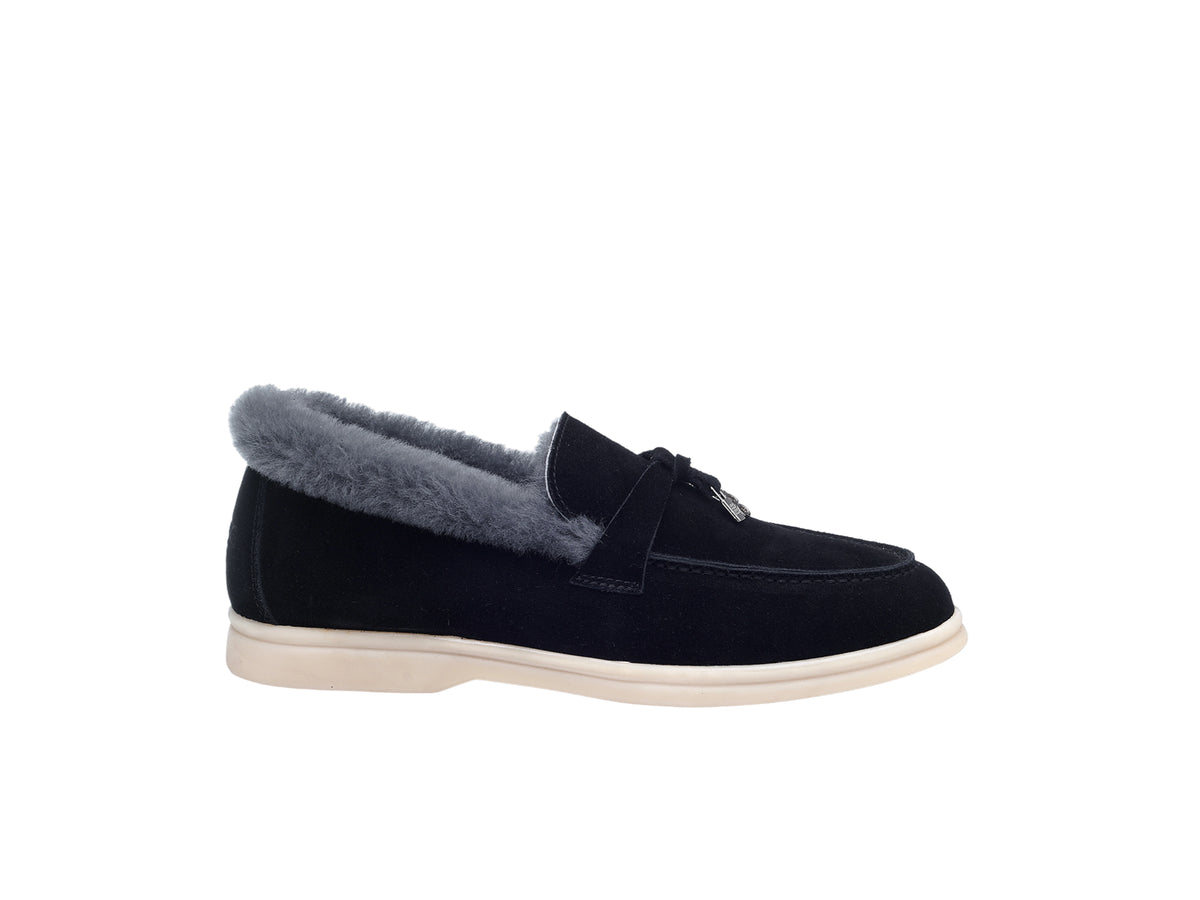OZLANA Lori Shearling Loafer(Detachable Feature)