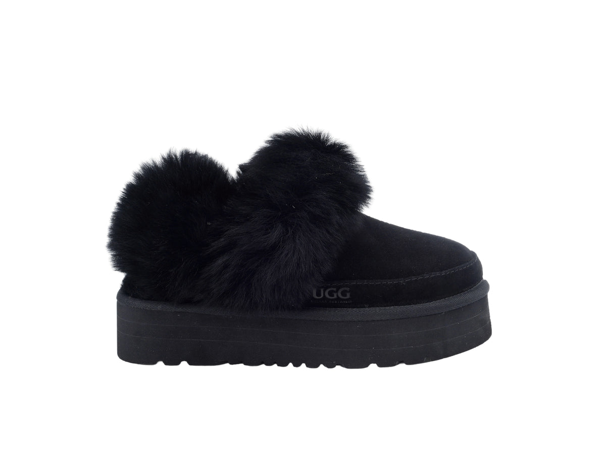 OZLANA Classic Chalet Platform Slipper (Detachable Feature)
