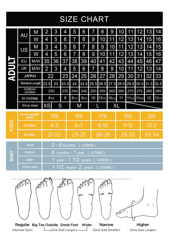 Size Guide (사이즈참고표)