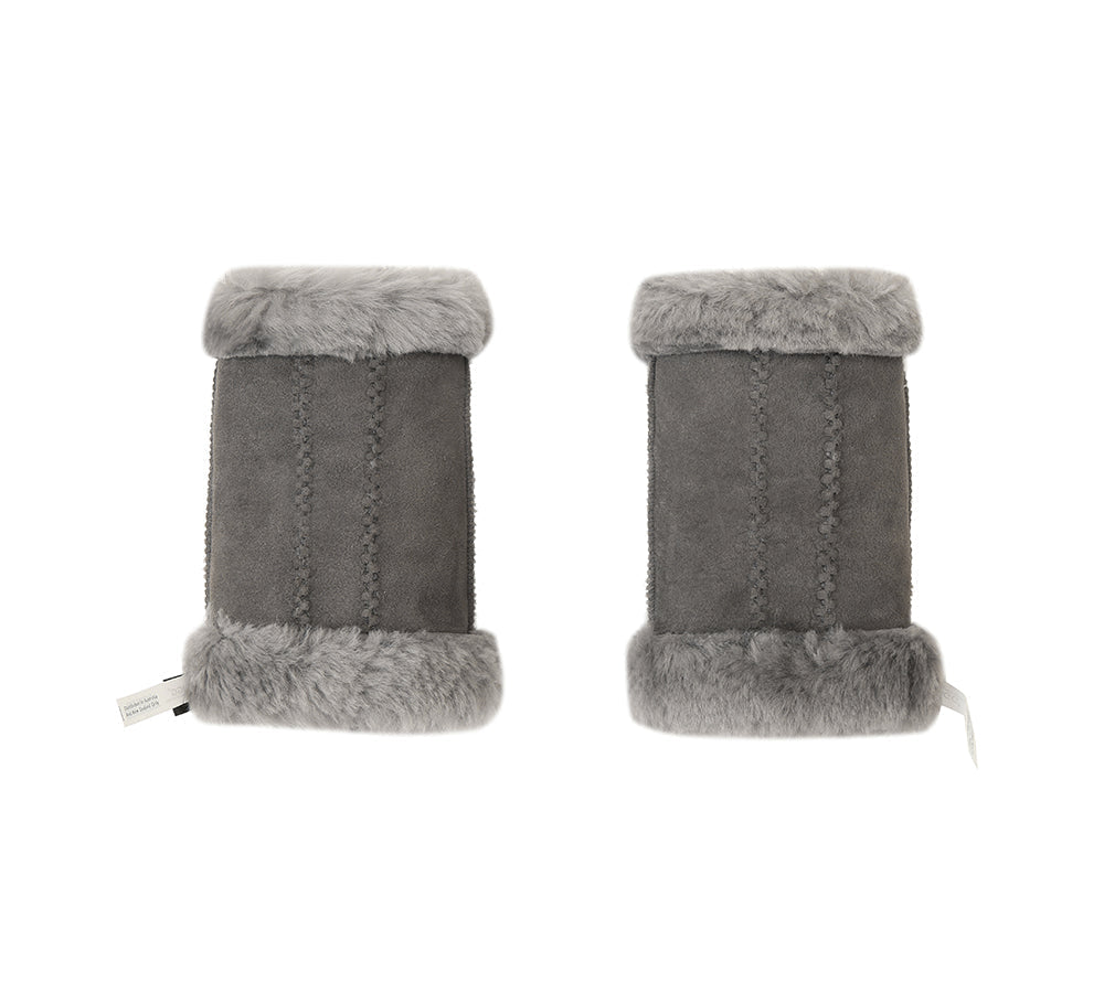 Fingerless Sheepskin Mittens