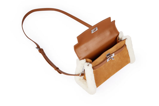 Kelvy Bag - SAND/CHESTNUT