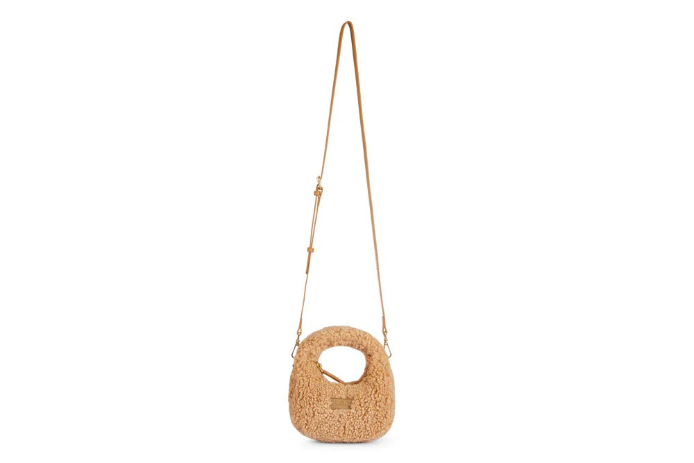 Women Fluffy Wool Adjustable Strap Over Shoulder Claro Bag