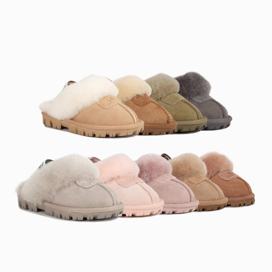 Ugg Kids Coquette  Slipper (Elastic Backstrap)( Water Resistant)