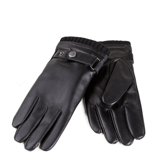 Ugg Mens Silver Stud Tab Glove (Touch Screen)