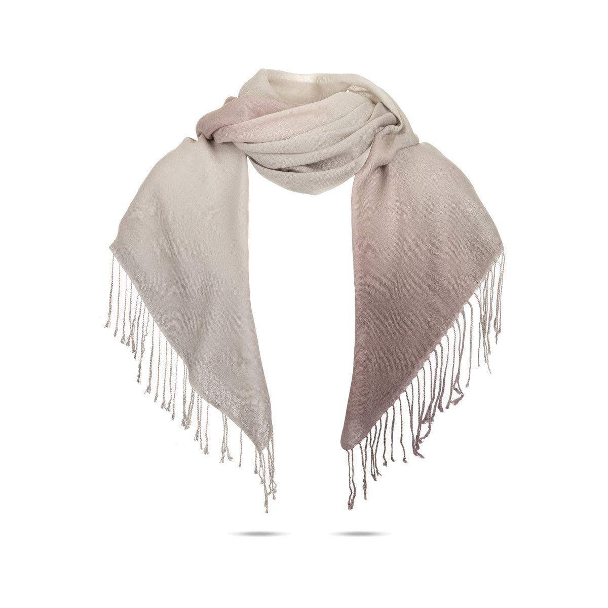 Ugg 100% Merino Wool Tie Dye Scarf Grey and Taupe