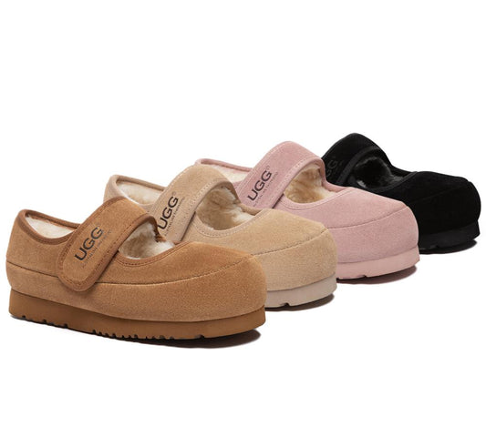 UGG Slippers Kids Adjustable Strap Mary Jane Millie