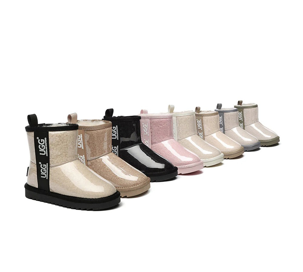 Kids Ugg Boots Clear Waterproof and Shearling Coated Classic