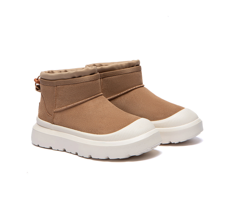UGG Boots Men Sheepskin Wool Drawstring Large Size Brano