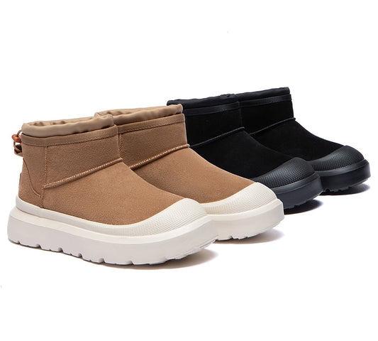 UGG Boots Men Sheepskin Wool Drawstring Large Size Brano