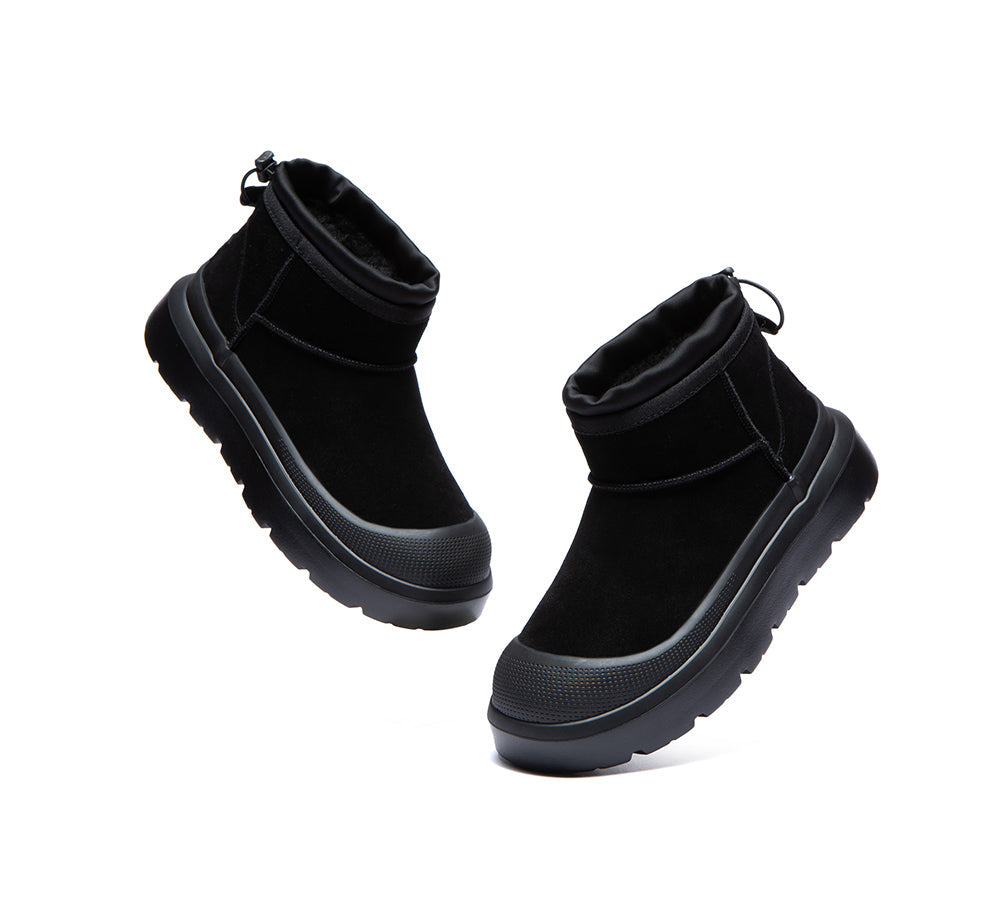 UGG Boots Men Sheepskin Wool Drawstring Large Size Brano