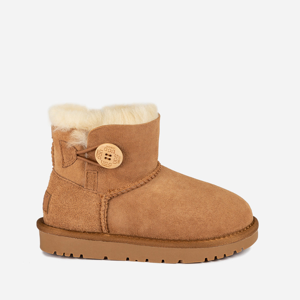 Ugg Kids Mini Button Boots (Water Resistant)