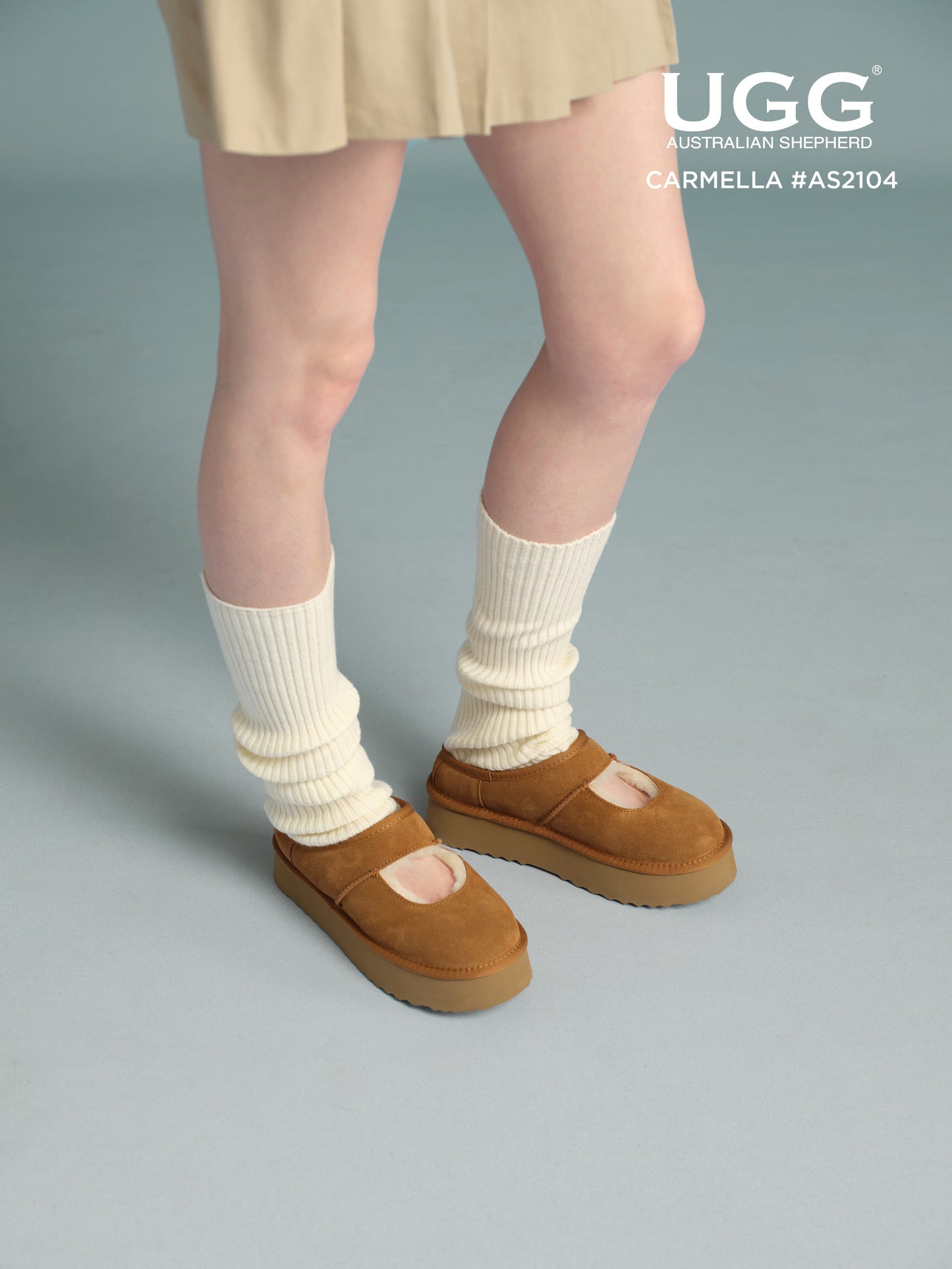 UGG Slippers MARY JANE Platform Carmella