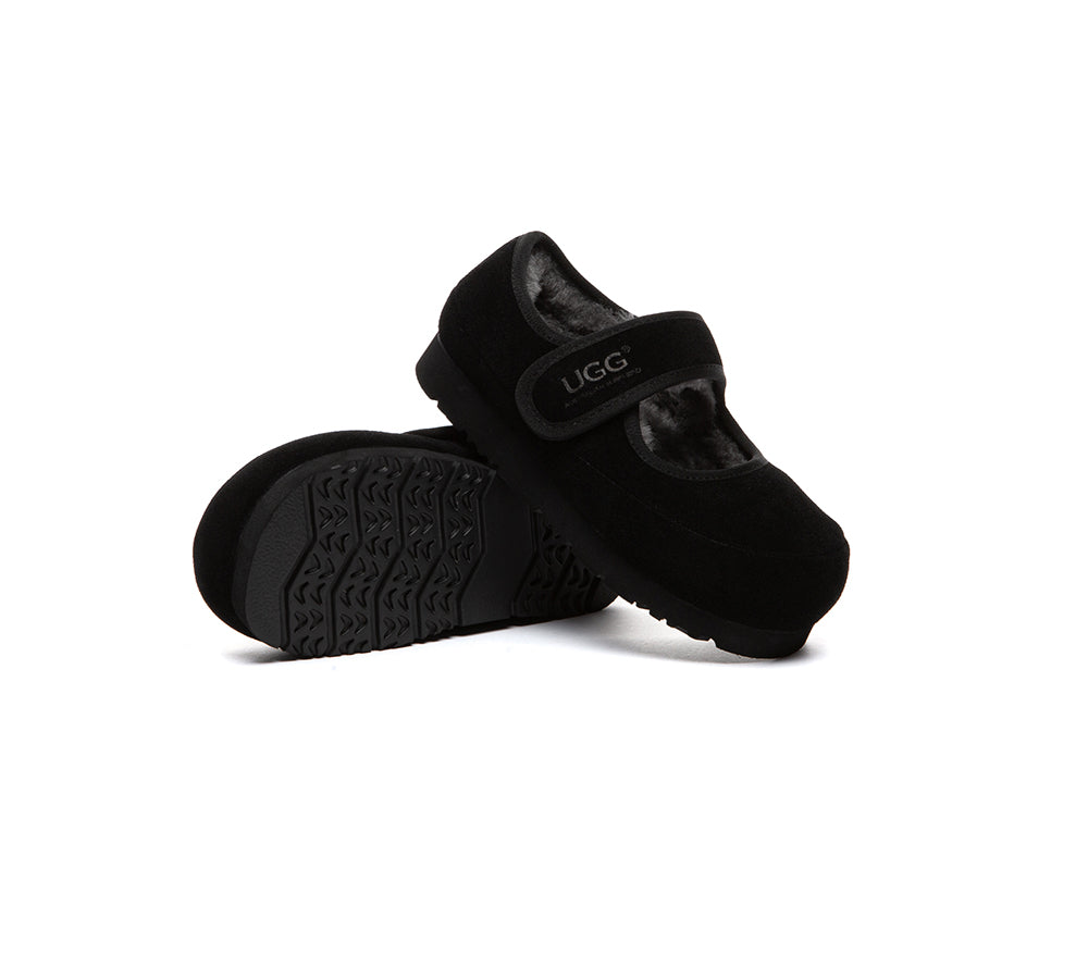 UGG Slippers Kids Adjustable Strap Mary Jane Millie