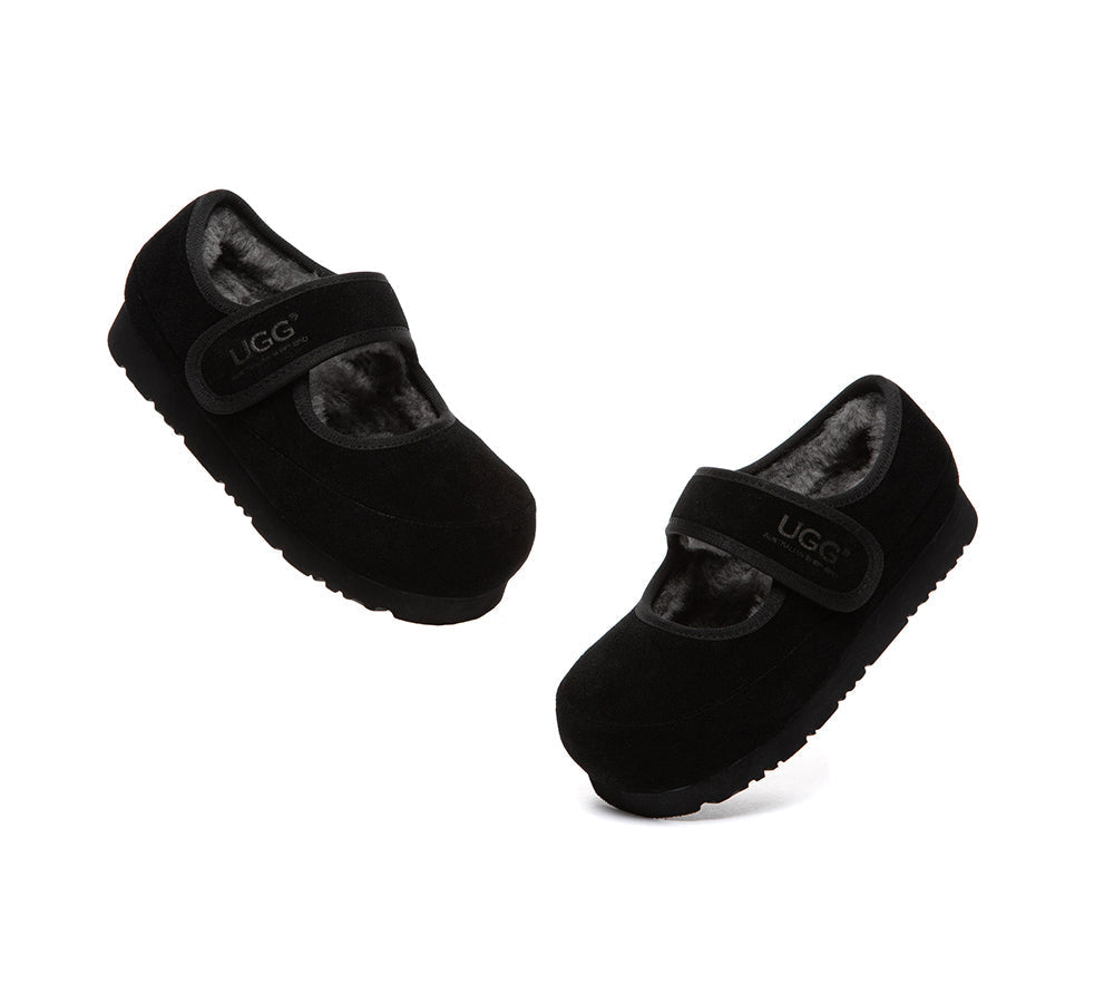 UGG Slippers Kids Adjustable Strap Mary Jane Millie