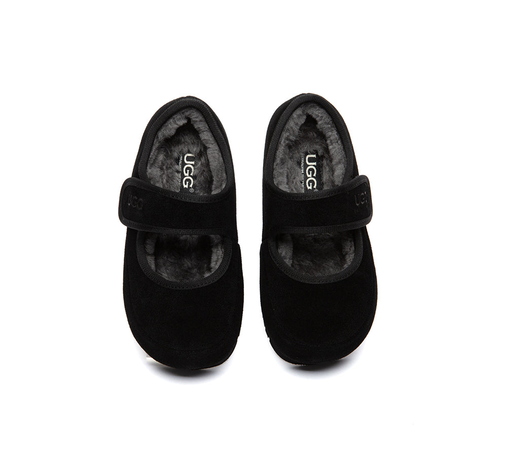 UGG Slippers Kids Adjustable Strap Mary Jane Millie
