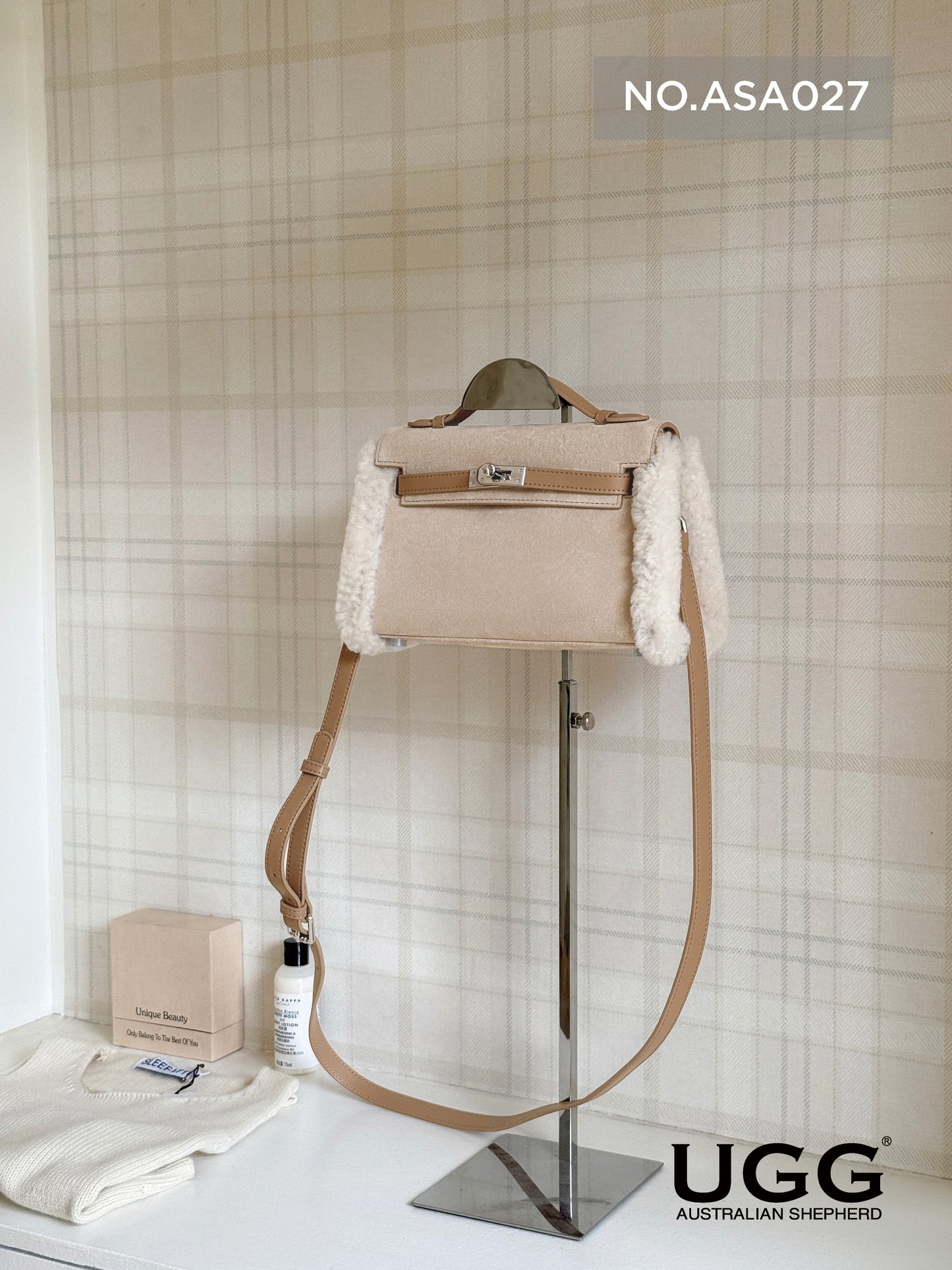 Kelvy Bag - SAND/CHESTNUT