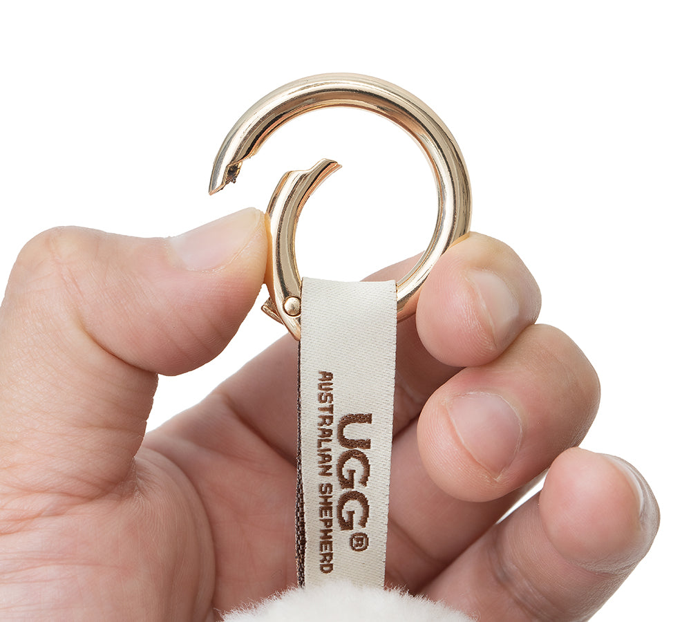UGG Keychain Fluffy Alpaca MooMoo