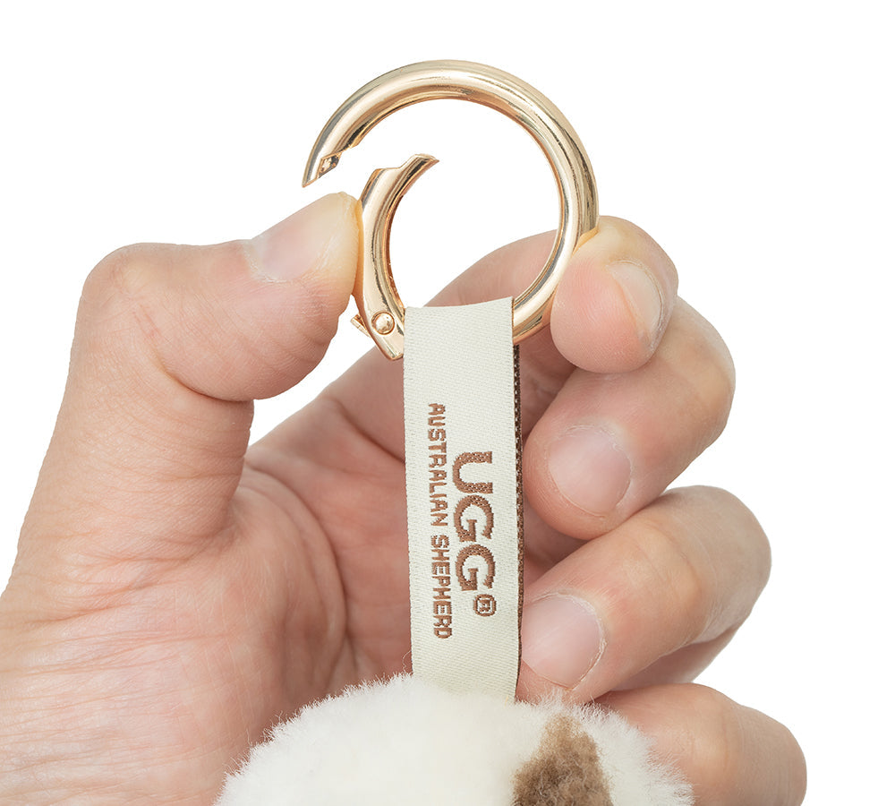 UGG Keychain Fluffy Alpaca MooMoo