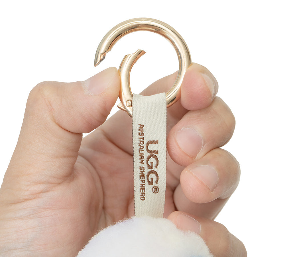 UGG Keychain Fluffy Alpaca MooMoo