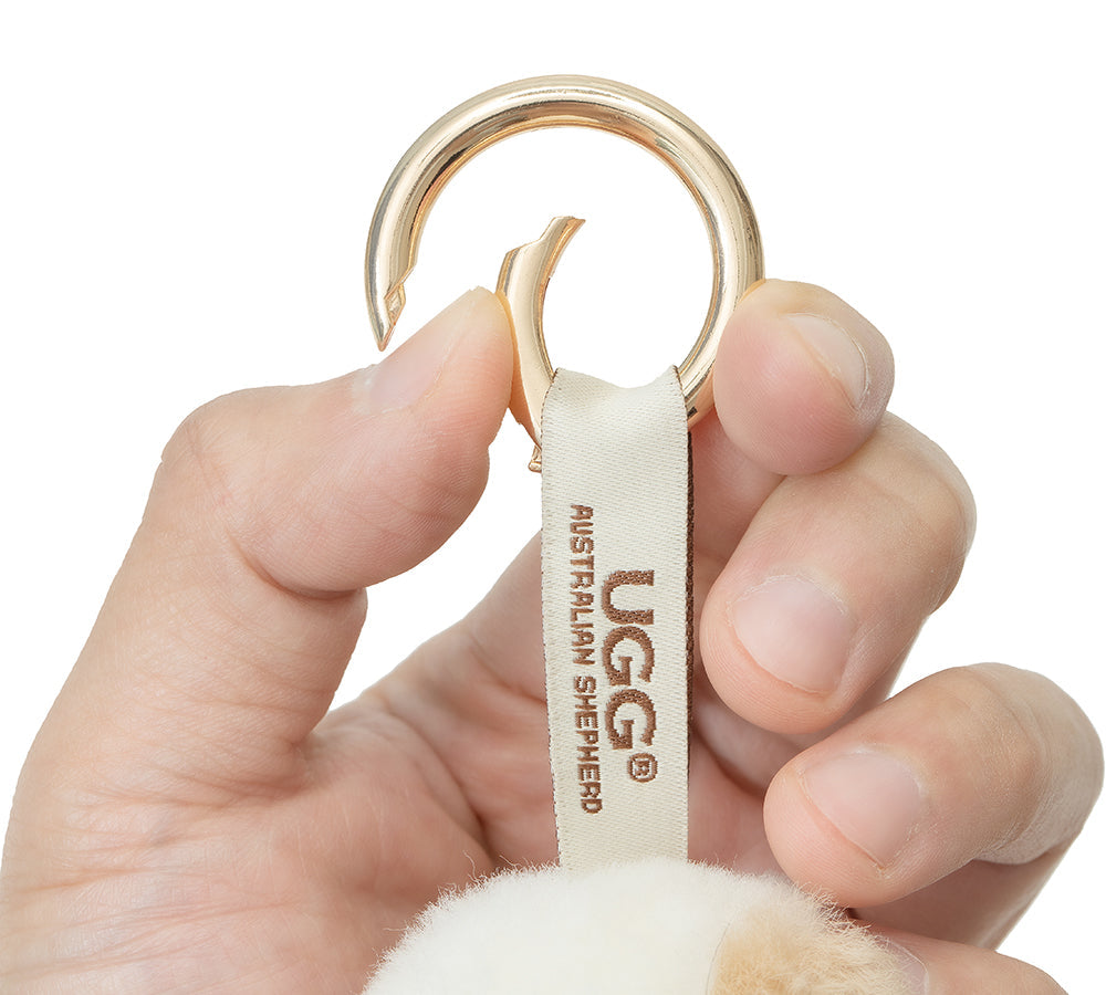 UGG Keychain Fluffy Alpaca MooMoo