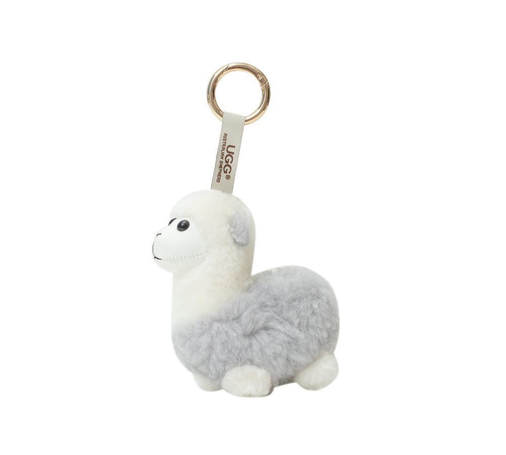 UGG Keychain Fluffy Alpaca MooMoo