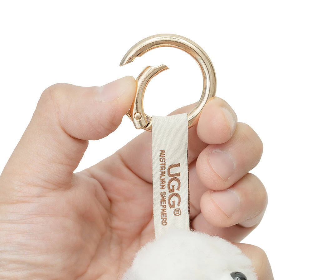 UGG Keychain Fluffy Alpaca MooMoo