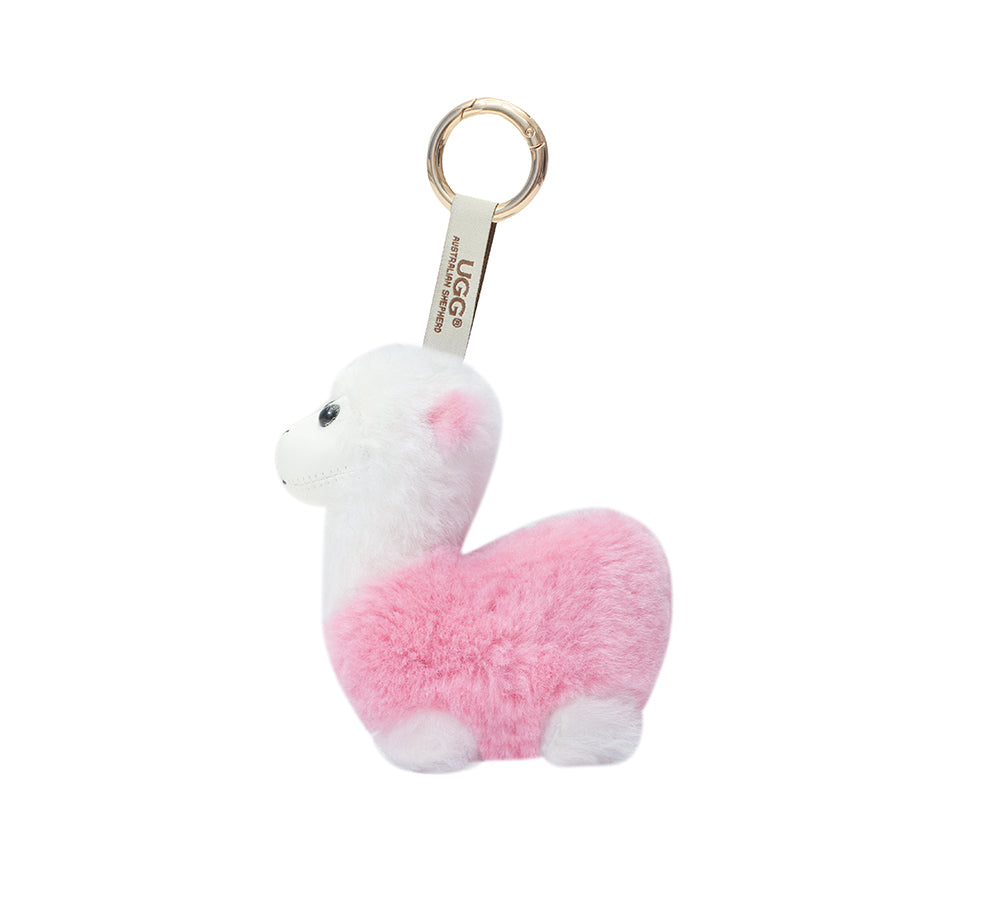 UGG Keychain Fluffy Alpaca MooMoo