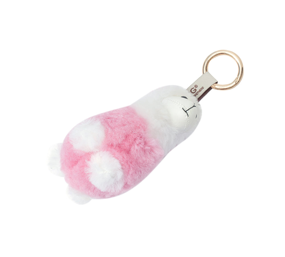 UGG Keychain Fluffy Alpaca MooMoo