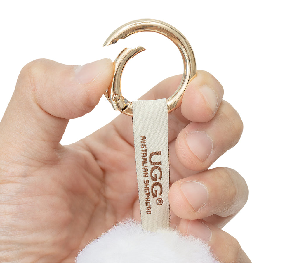 UGG Keychain Fluffy Alpaca MooMoo