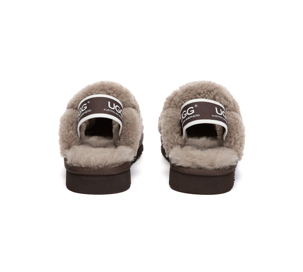 UGG Slippers Kids Sheepskin Wool Slingback Rilee