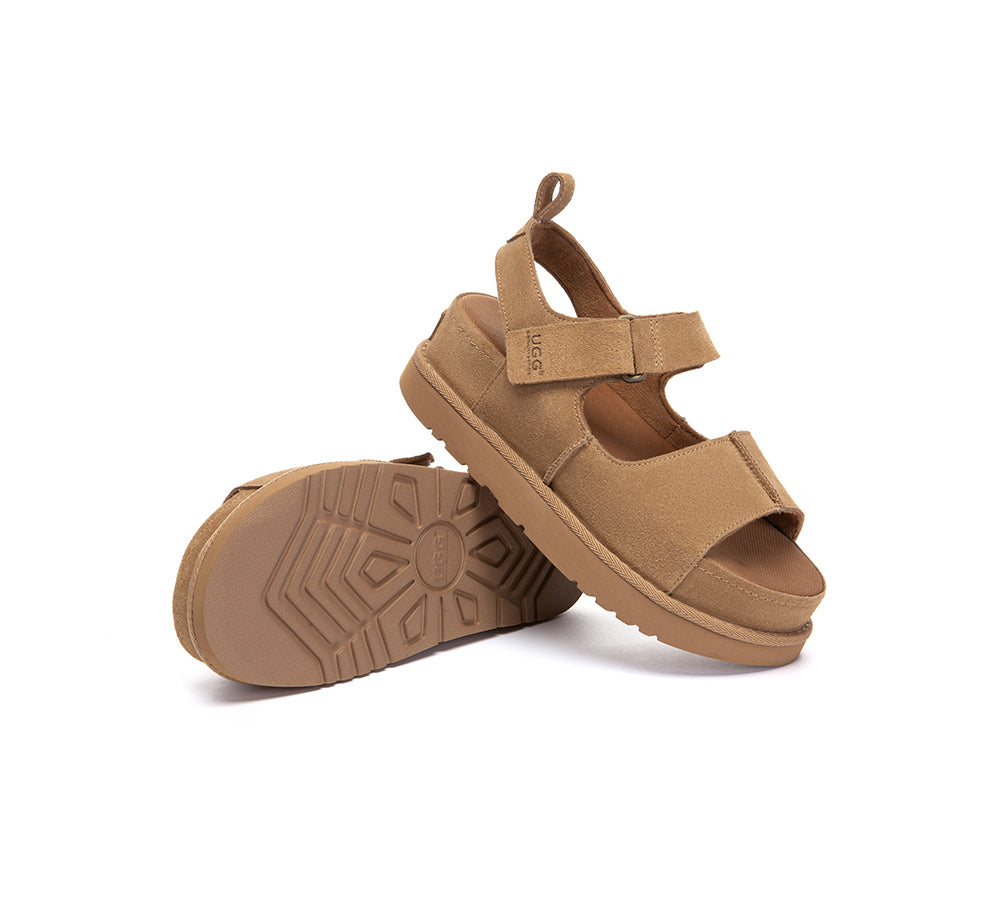 Adjustable Strap Slingback Platform Sandals Terral