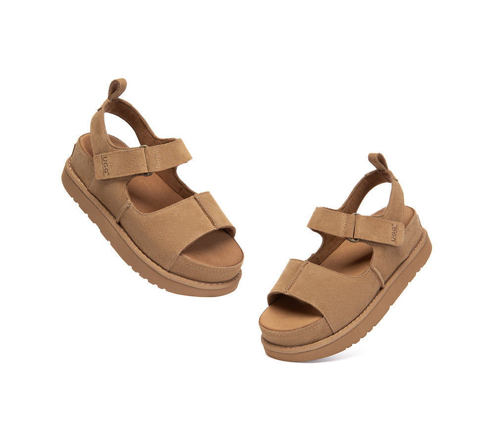 Adjustable Strap Slingback Platform Sandals Terral