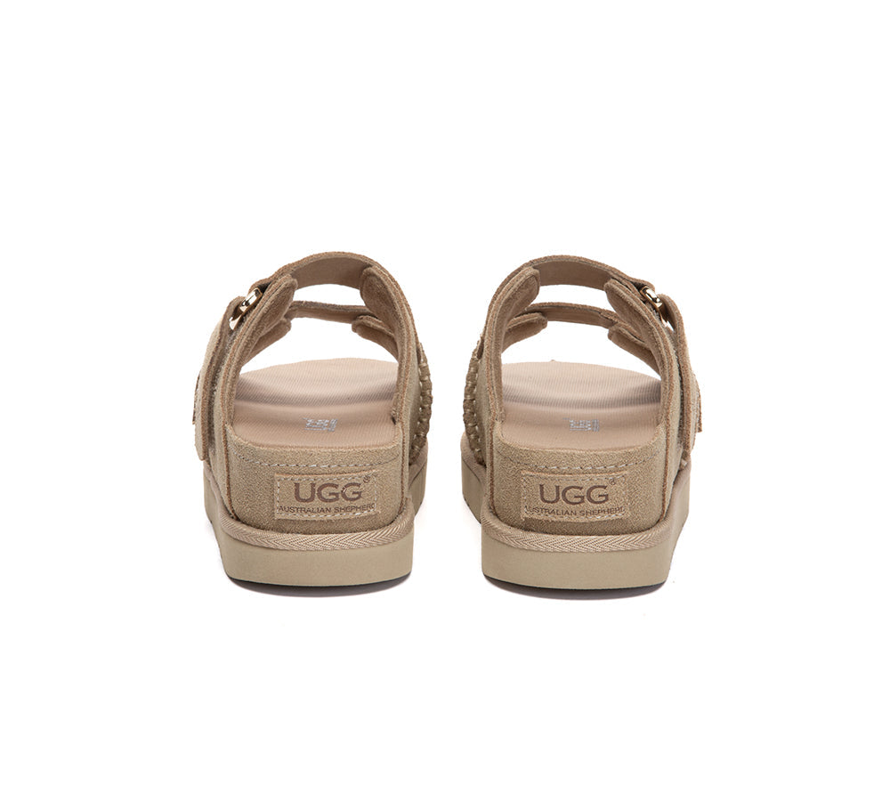 Adjustable Strap Buckle Platform Sandals Ventra