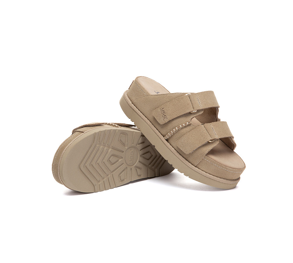 Adjustable Strap Buckle Platform Sandals Ventra