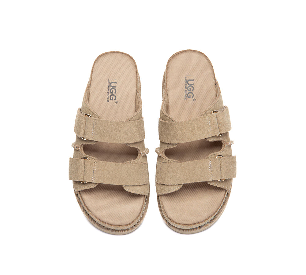Adjustable Strap Buckle Platform Sandals Ventra