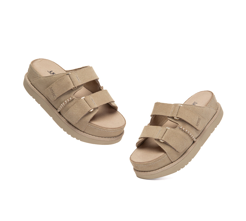 Adjustable Strap Buckle Platform Sandals Ventra