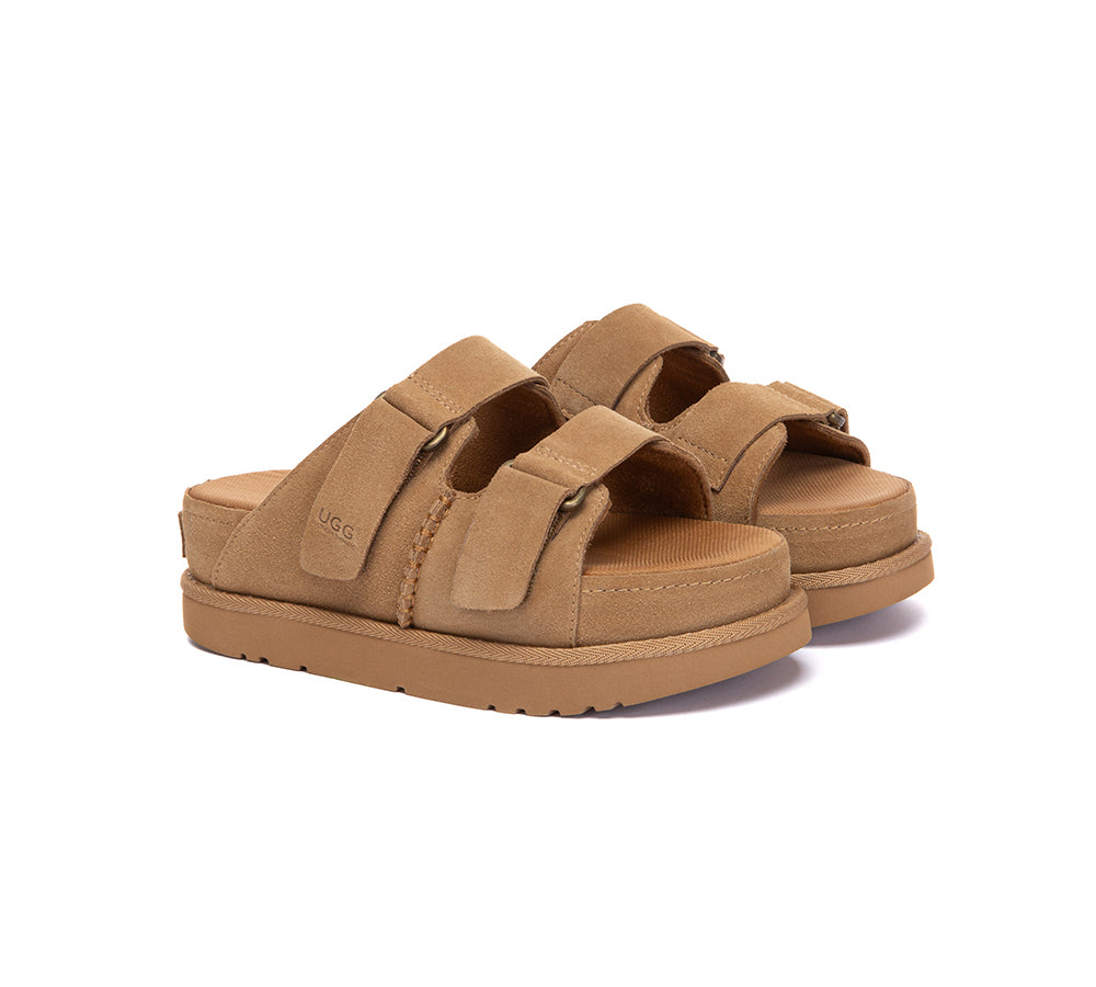 Adjustable Strap Buckle Platform Sandals Ventra