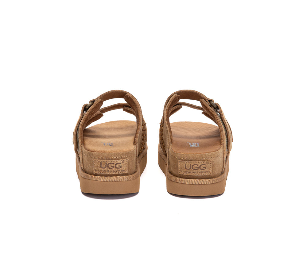 Adjustable Strap Buckle Platform Sandals Ventra