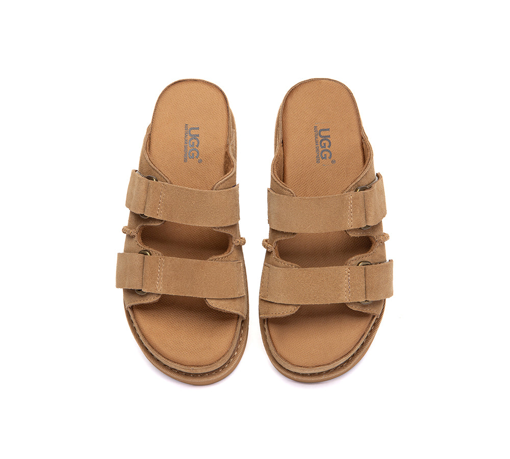 Adjustable Strap Buckle Platform Sandals Ventra