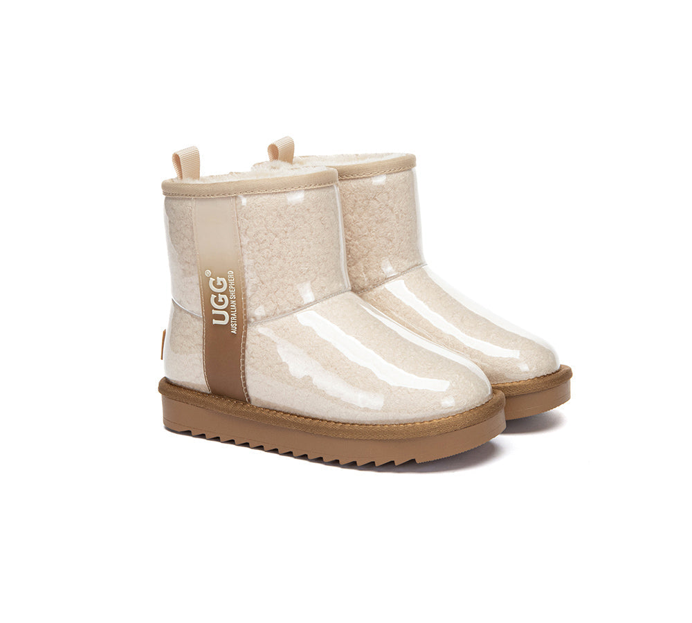 UGG Boots Kids Clear Waterproof Shearling Coated Neo