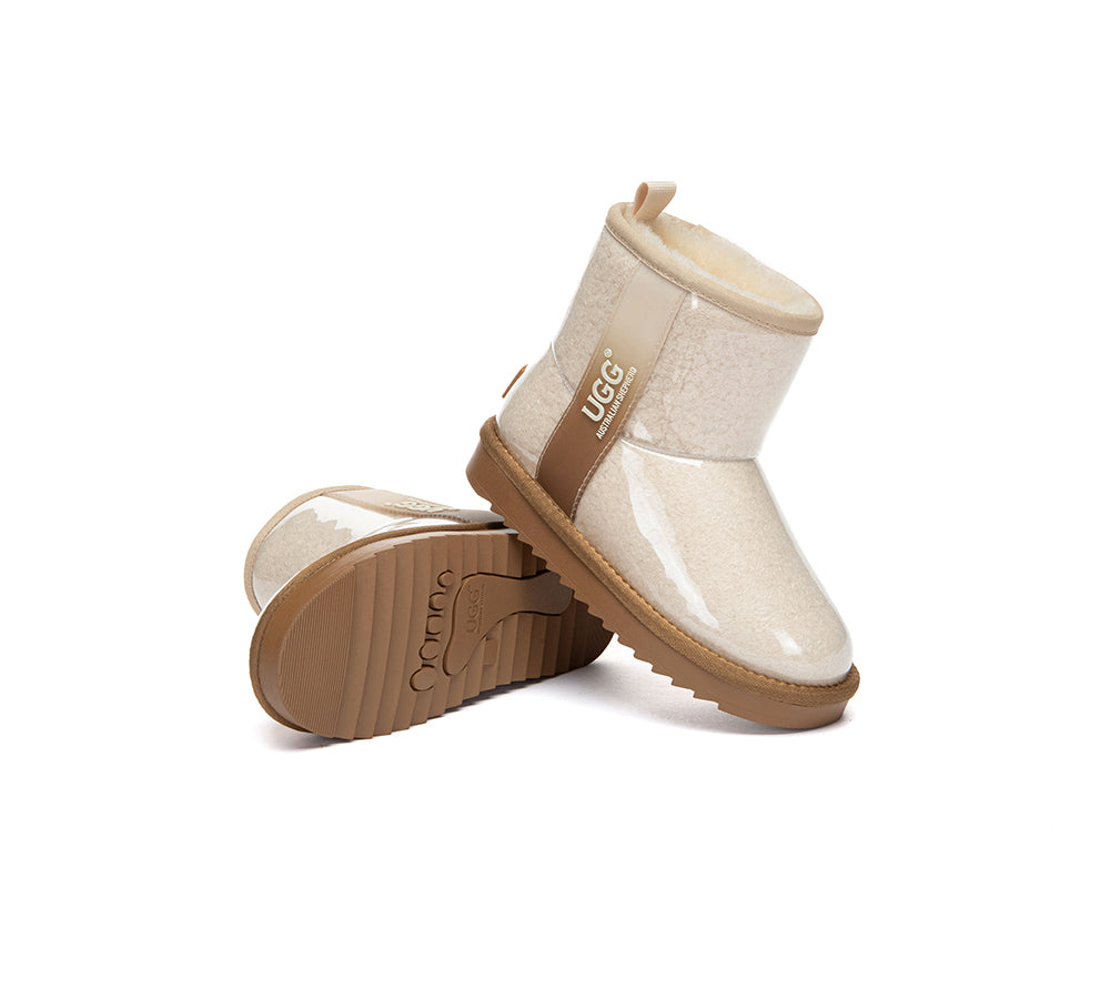 UGG Boots Kids Clear Waterproof Shearling Coated Neo