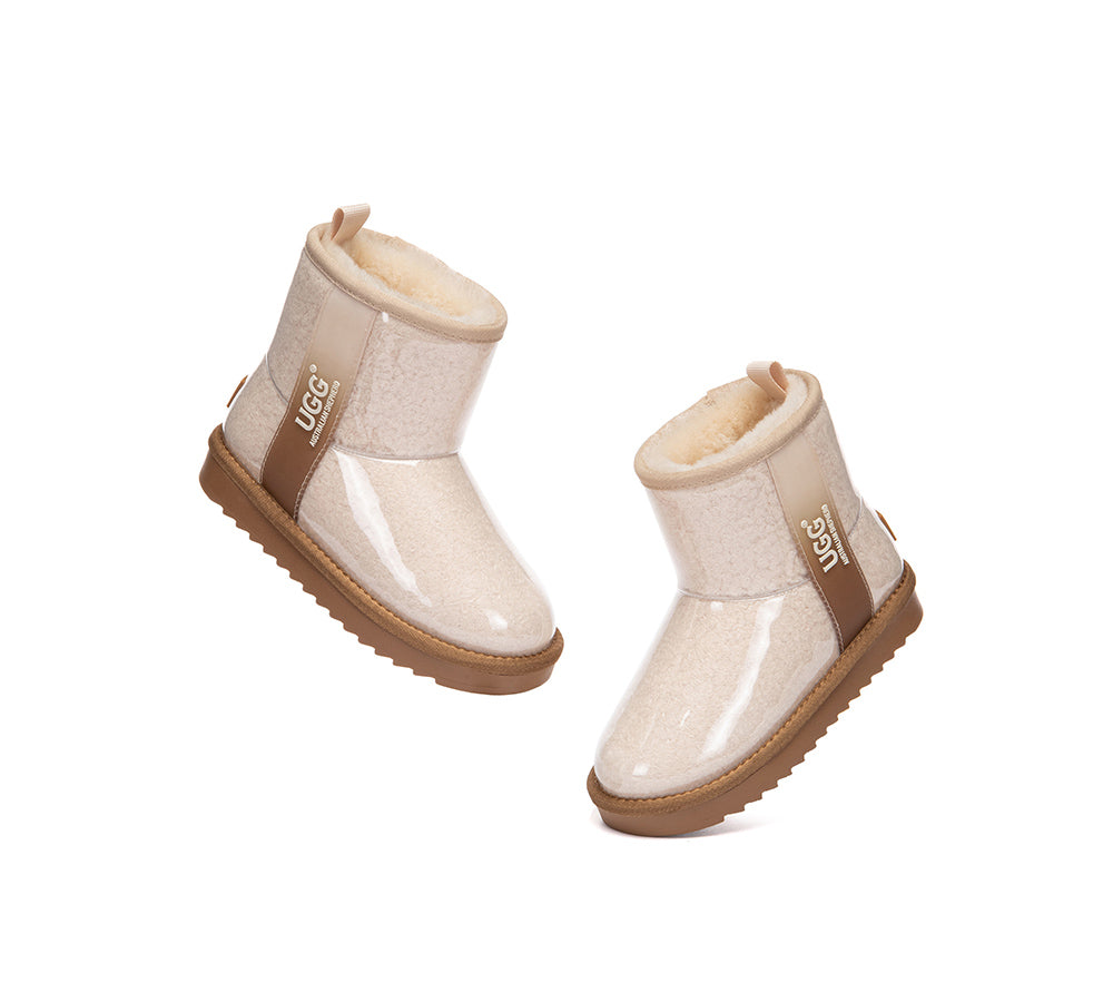 UGG Boots Kids Clear Waterproof Shearling Coated Neo