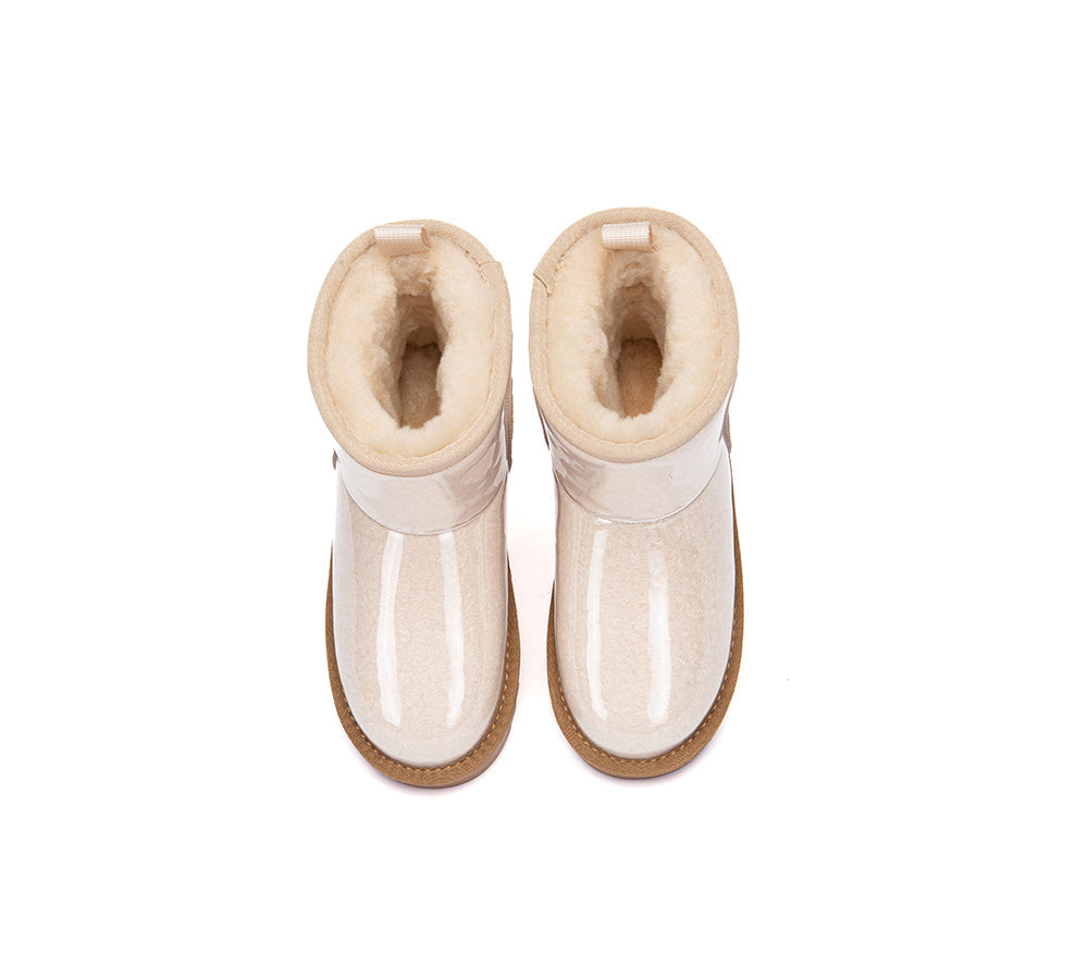 UGG Boots Kids Clear Waterproof Shearling Coated Neo