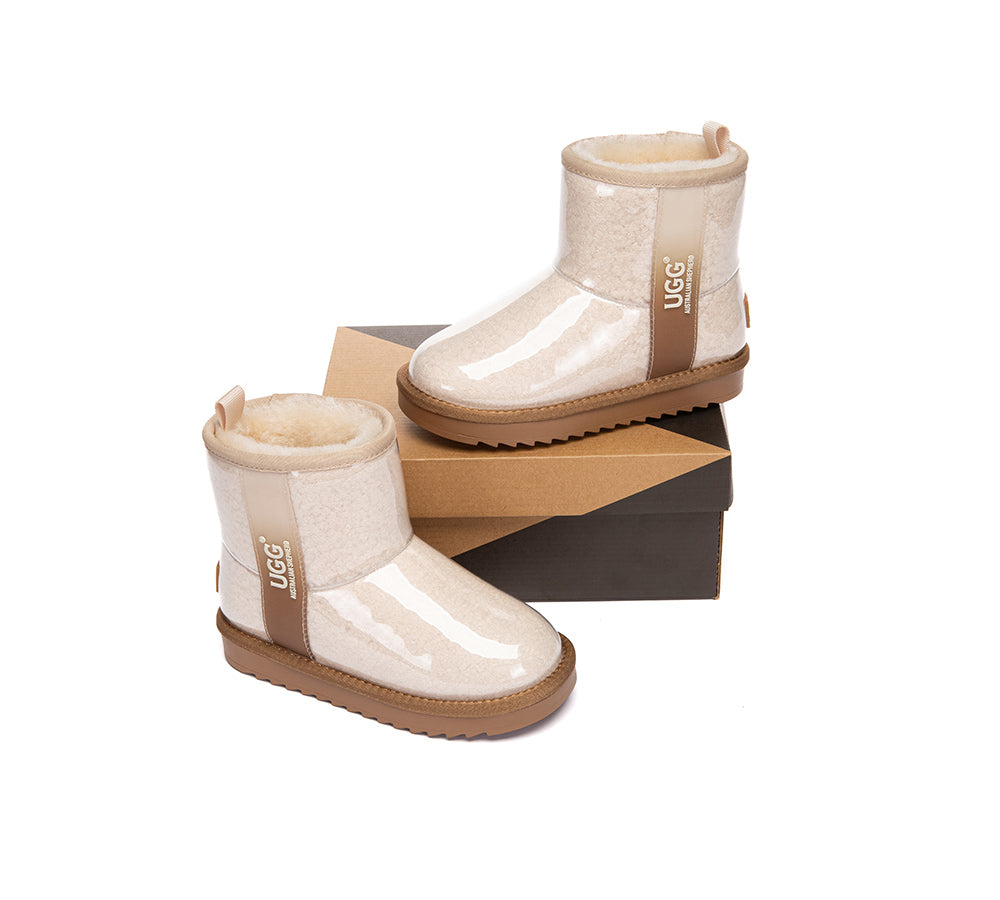 UGG Boots Kids Clear Waterproof Shearling Coated Neo