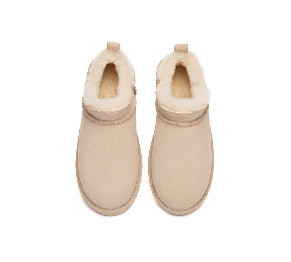 UGG Boots Sheepskin Wool Low Cut Ankle Lune